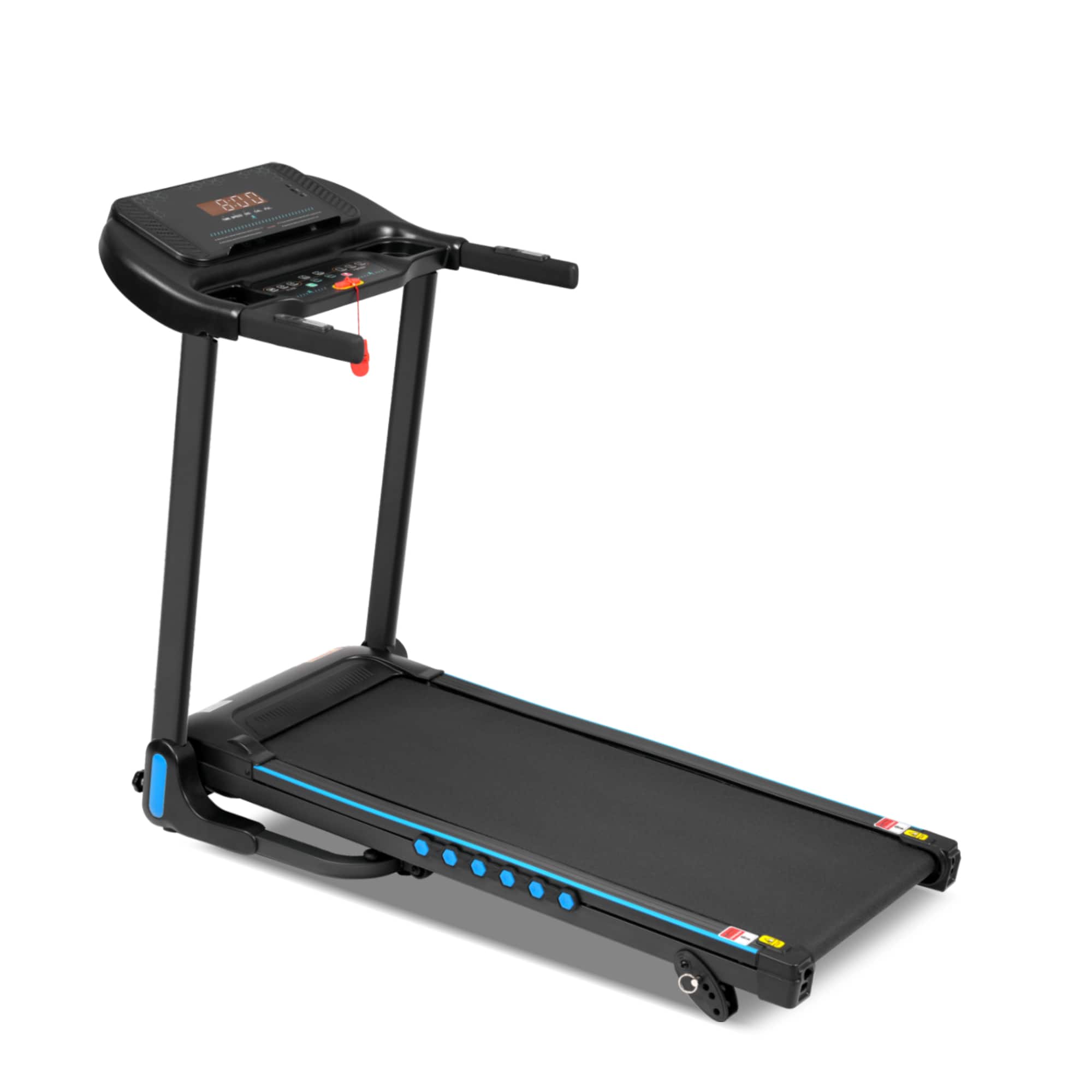 Lycvki - 3.0HP Incline Treadmill Home 350LBS Auto Fold USB Bluetooth 10MPH - Black