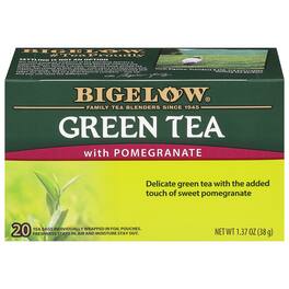 Bigelow - Green Tea with Pomegranate - Case of 6 - 20 Bags
