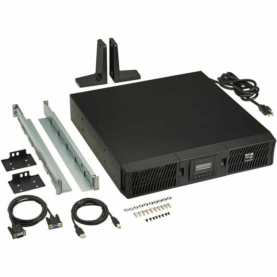 Alt View 5. Eaton - Eaton Tripp Lite Series SmartOnline 1500VA 1350W 120V Double-Conversion Sine Wave UPS - 8 Outlets, Extended Run, Network - Black.
