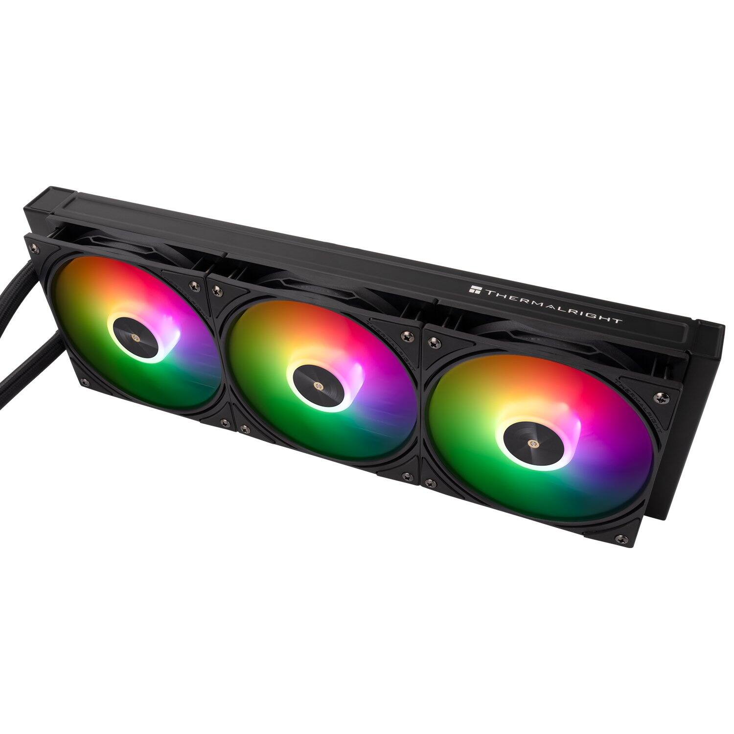 Back. Thermalright - Frozen Warframe SE 360 ARGB BL Black-AIO CPU Liquid Cooler, IPS LCD Screen with 320x240 Resolution - Black.