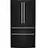 Front. Café - 23.2 Cu. Ft. 4-Door French Door Counter-Depth Smart Refrigerator with Dual Dispense AutoFill Pitcher - Matte Black.