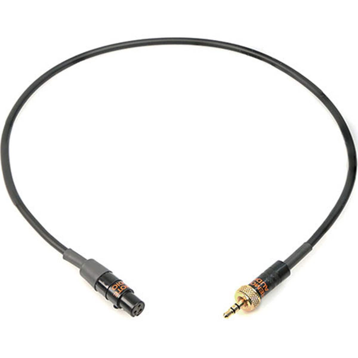 Remote Audio - 18" Unbalanced Adapter Cable with TA3F to 3.5mm TRS Locking Plug for Sennheiser Receivers