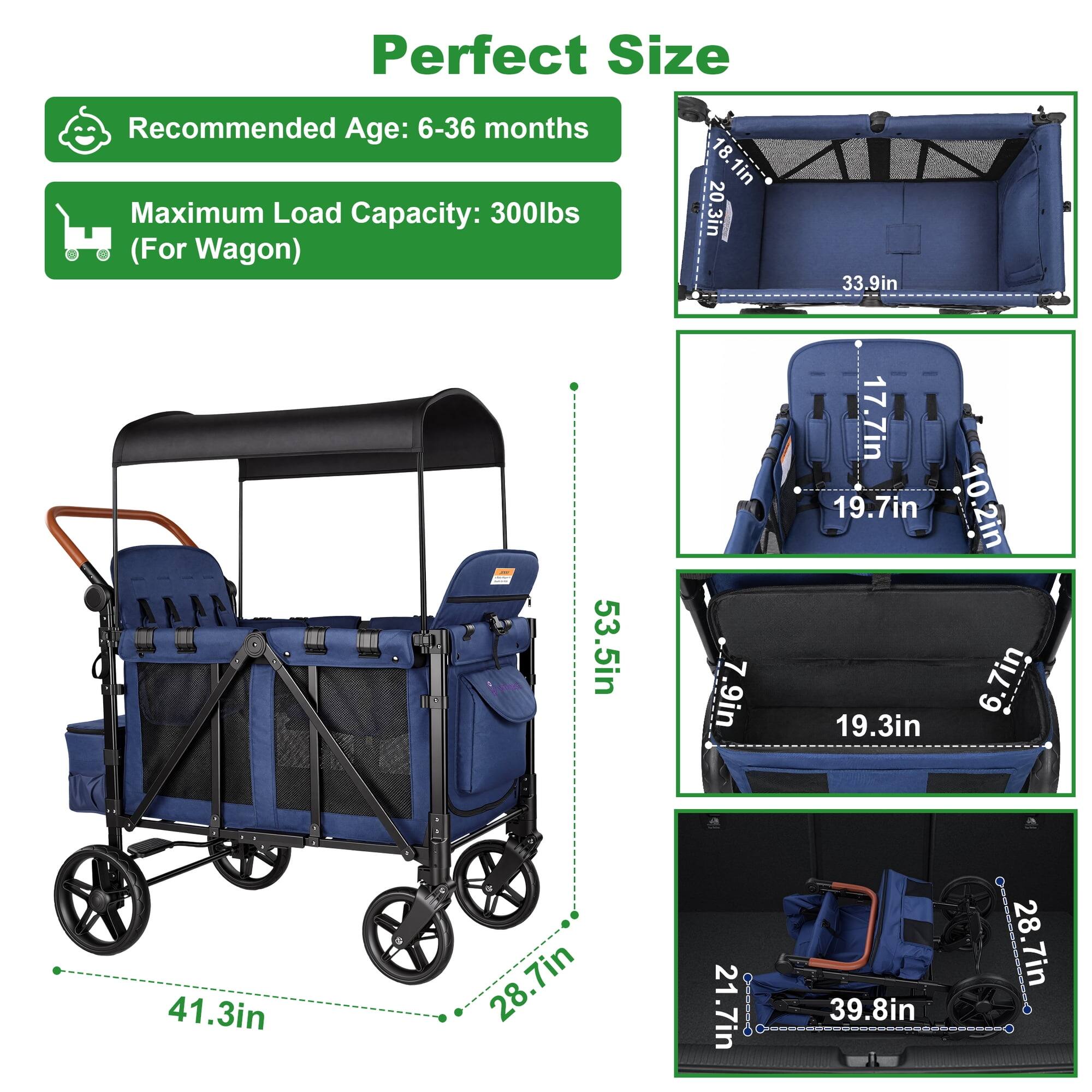 Perfect Size

Recommended Age: 6-36 months

Maximum Load Capacity: 300lbs (For Wagon)

18.1in 20.3in
33.9in
41.3in
53.5in 28.7in
7.9in 21.7in
17.7in 19.7in 10.2in 10 19.3in 6.7in 39.8in 28.7in 7in