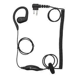 C-Style In-Ear Headset for Cobra Performa Business Radios - Black