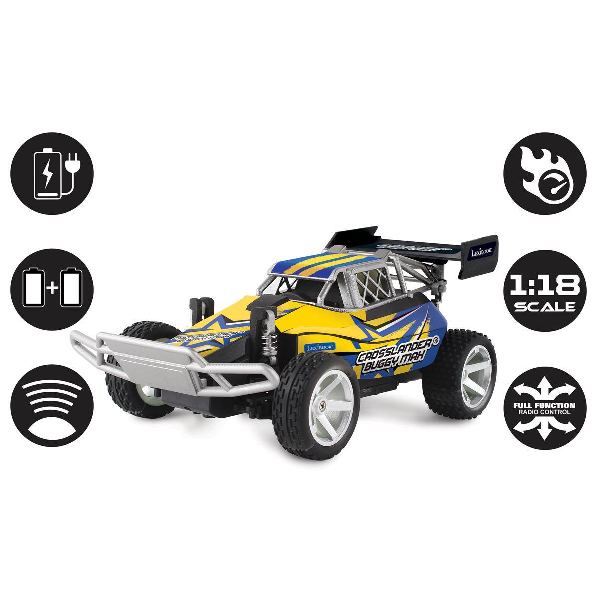 LEXIBOOK 1:18 SCALE CROSSLANDER BUGGYMAN FULL FUNCTION RADIO CONTROL