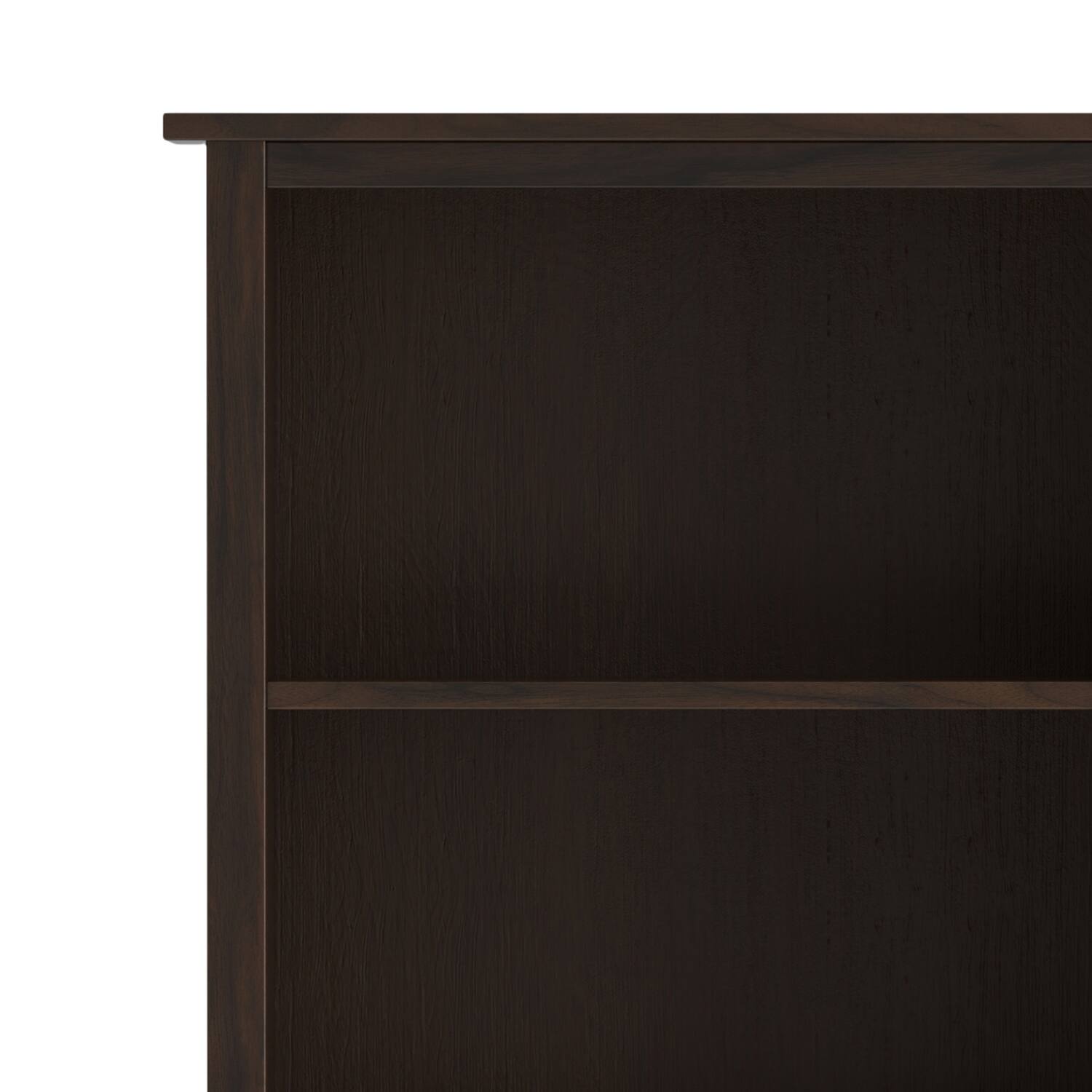 Alt View 6. Simpli Home - Warm Shaker SOLID WOOD 72 inch x 26 inch Transitional 5 Shelf Bookcase in Tobacco Brown - Tobacco Brown.