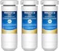 Waterdrop PLUS
WDP-F48
Replacement for: GE filter XWF
Capacity: 200 gallons (757 litres)
Flow rate: 0.5 gpm (19 lpm)
Temperature: 33-100°F (0.6-38°C)
Pressure: 20-100 psi (140-690 kPa)
NSF
REPLACEMENT ELEMENT
Tested and Certified by NSF International in Model EFF-40-65 against NSF/ANSI Standard 42 for the reduction of:
- 99.9% of cysts and 99.99% of bacteria
- 99.99% of viruses
- 99.99% of protozoa
- 99.99% of bacteria
- 99.99% of viruses
- 99.99% of protozoa
- 99.99% of bacteria
- 99.99% of viruses
- 99.99% of protozoa
- 99.99% of bacteria
-
