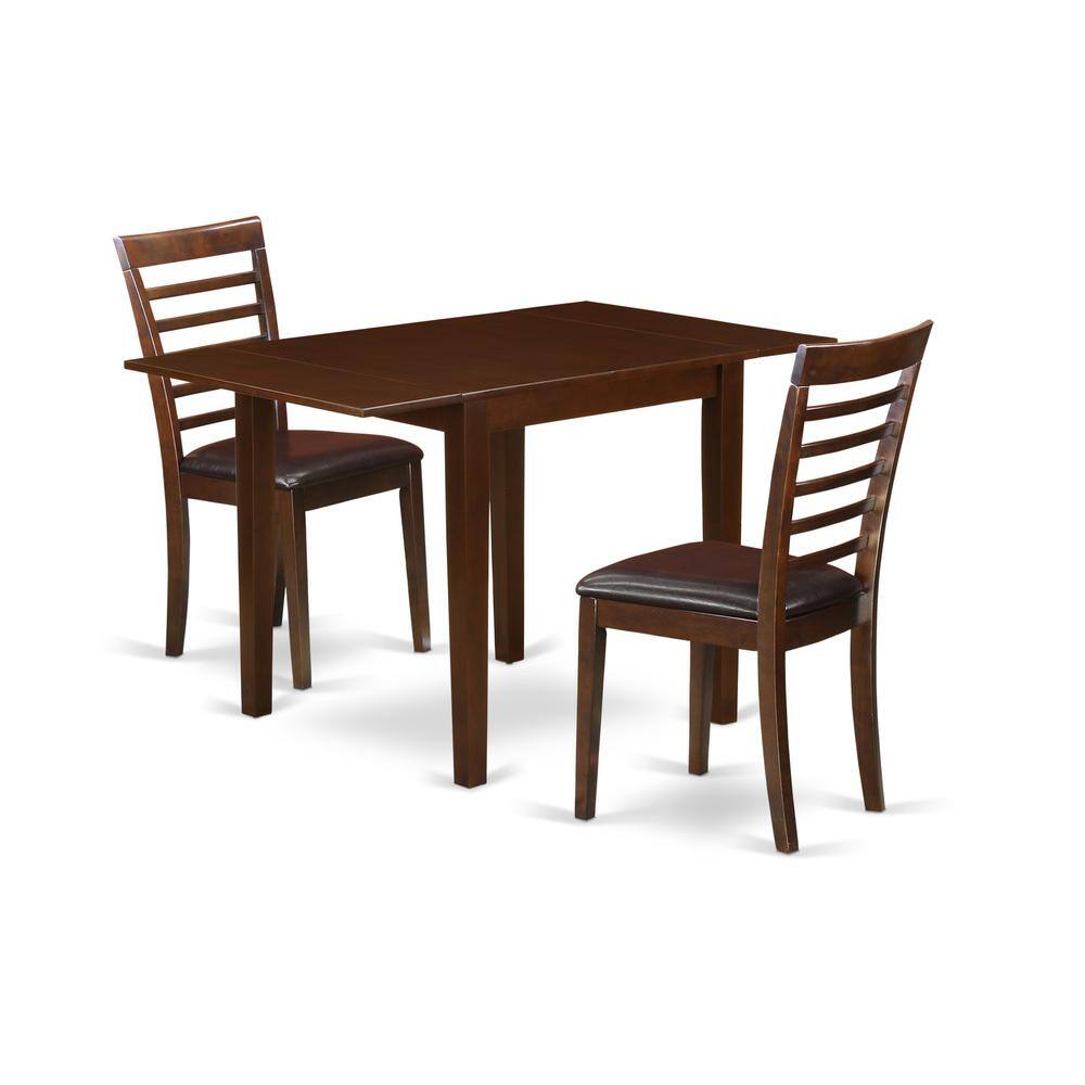 Left. East West Furniture - Dining Room Set Mahogany - Brown.