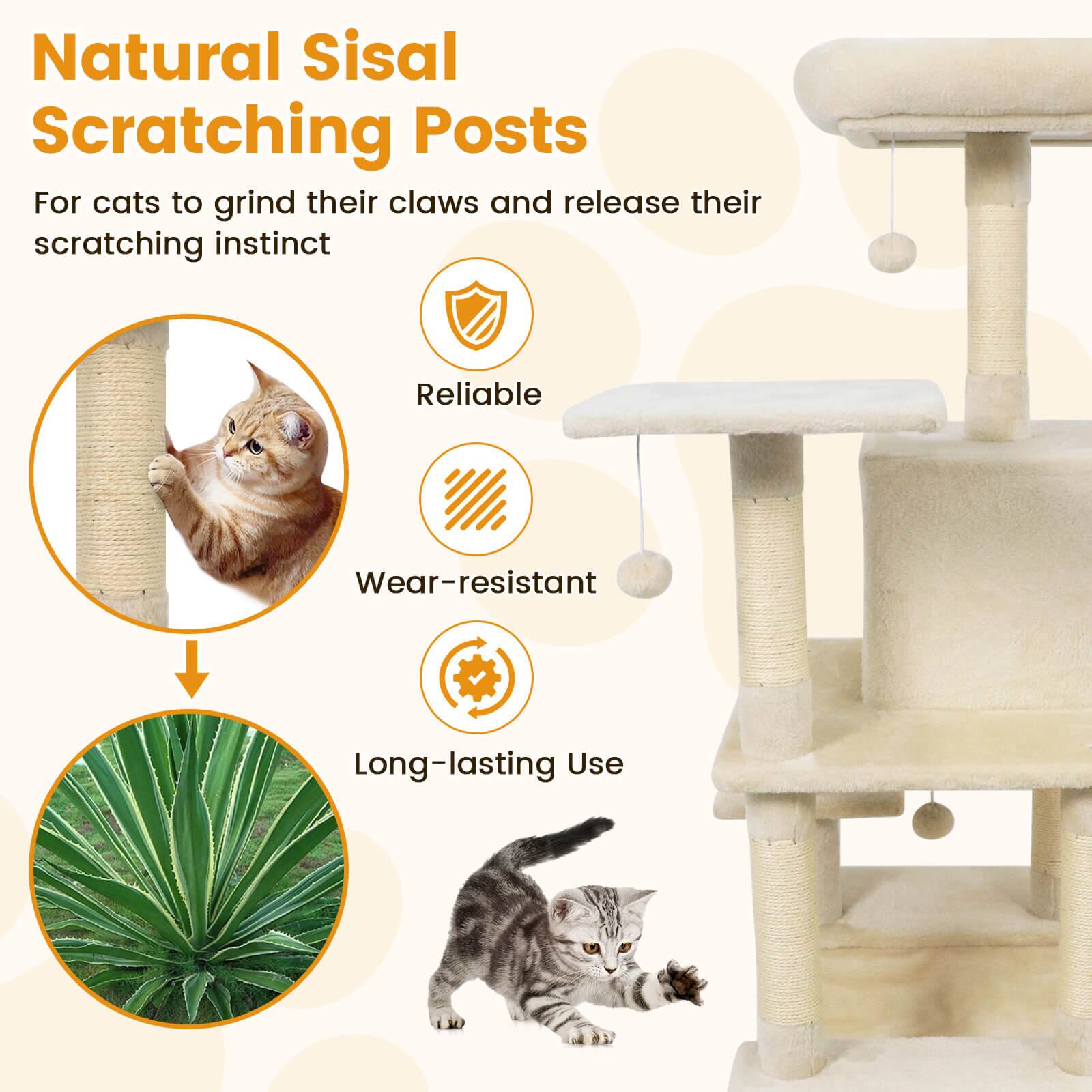 Natural Sisal Scratching Posts

For cats to grind their claws and release their scratching instinct

- Reliable
- Wear-resistant
- Long-lasting Use