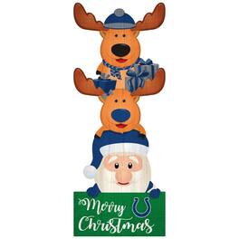 Fan Creations - Indianapolis Colts 31'' Santa Stack Leaner - Multicolor
