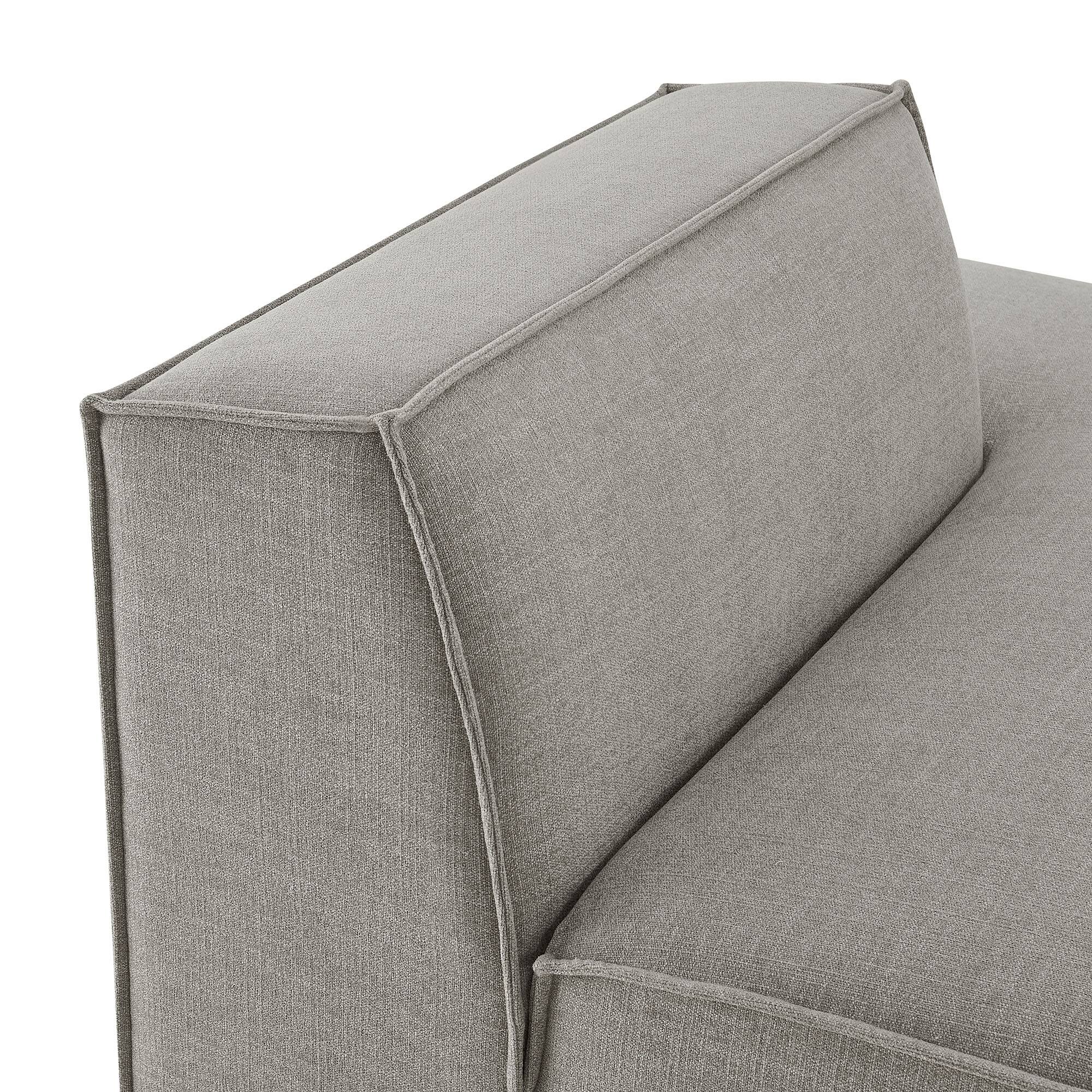 Alt View 7. Modway - Restore Performance Fabric Upholstered Right-Facing Armless Modular Chaise by Modway - Pewter.