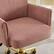 Alt View 1. GOODSILO - Adjustable Ergonomic Swivel Office Chair - Comfortable Backrest Seat for Home & Work - Light Pink.