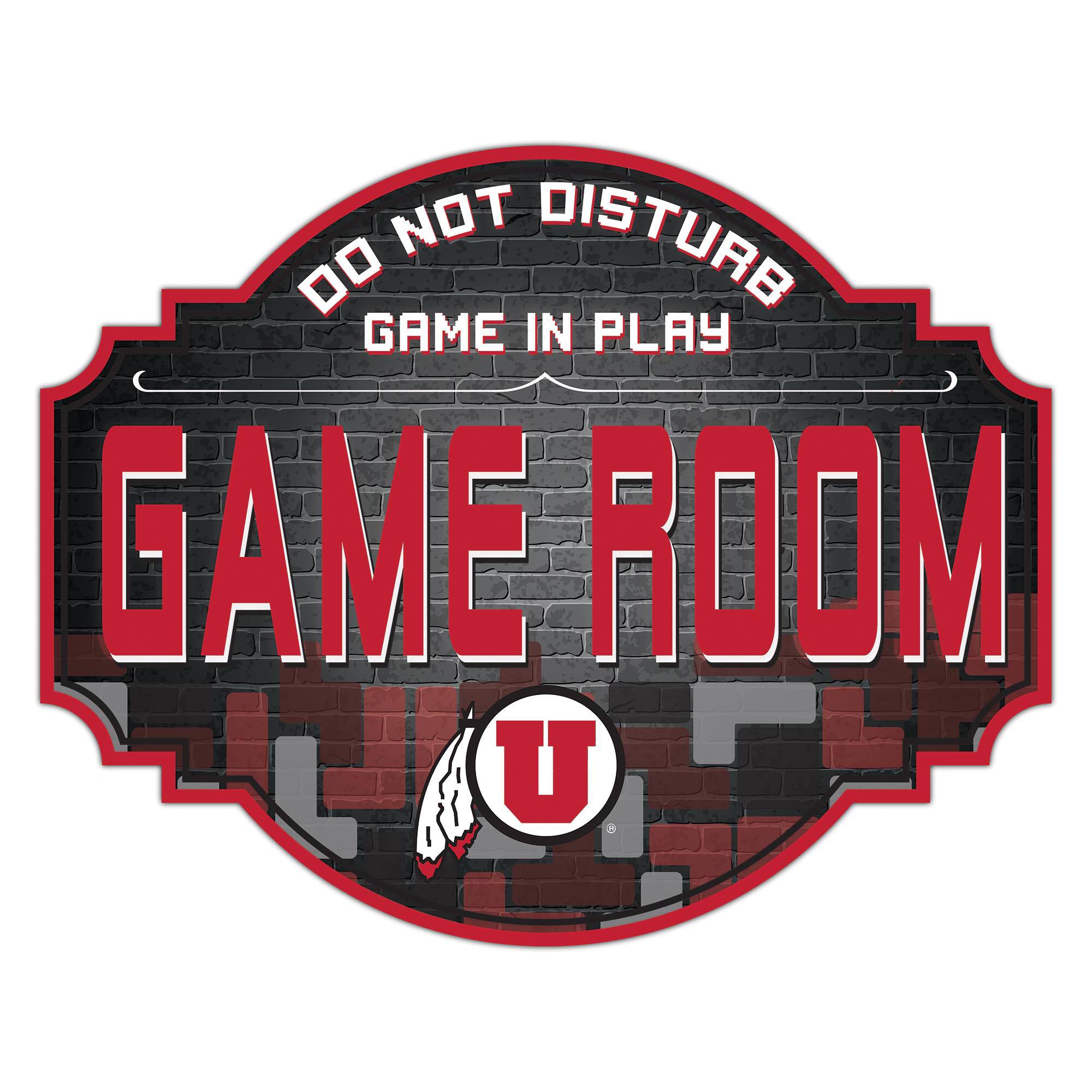 Utah Utes 12'' Game Room Tavern Sign