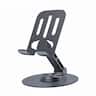Entronix - Adjustable Desktop Phone Stand - Metal Table Phone Holder - Black