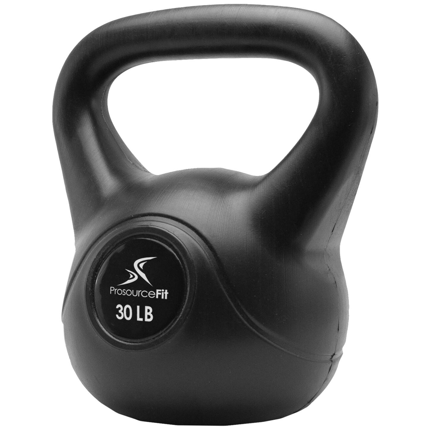 Angle. ProsourceFit - ProsourceFit Vinyl Kettlebell, 30 lbs - Black.