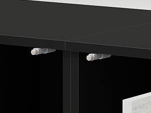 Alt View 5. Bestier - TV Stand for TVs up to 80” with Minimalist Doors, Spacious Storage and Height-Adjustable Legs - white.