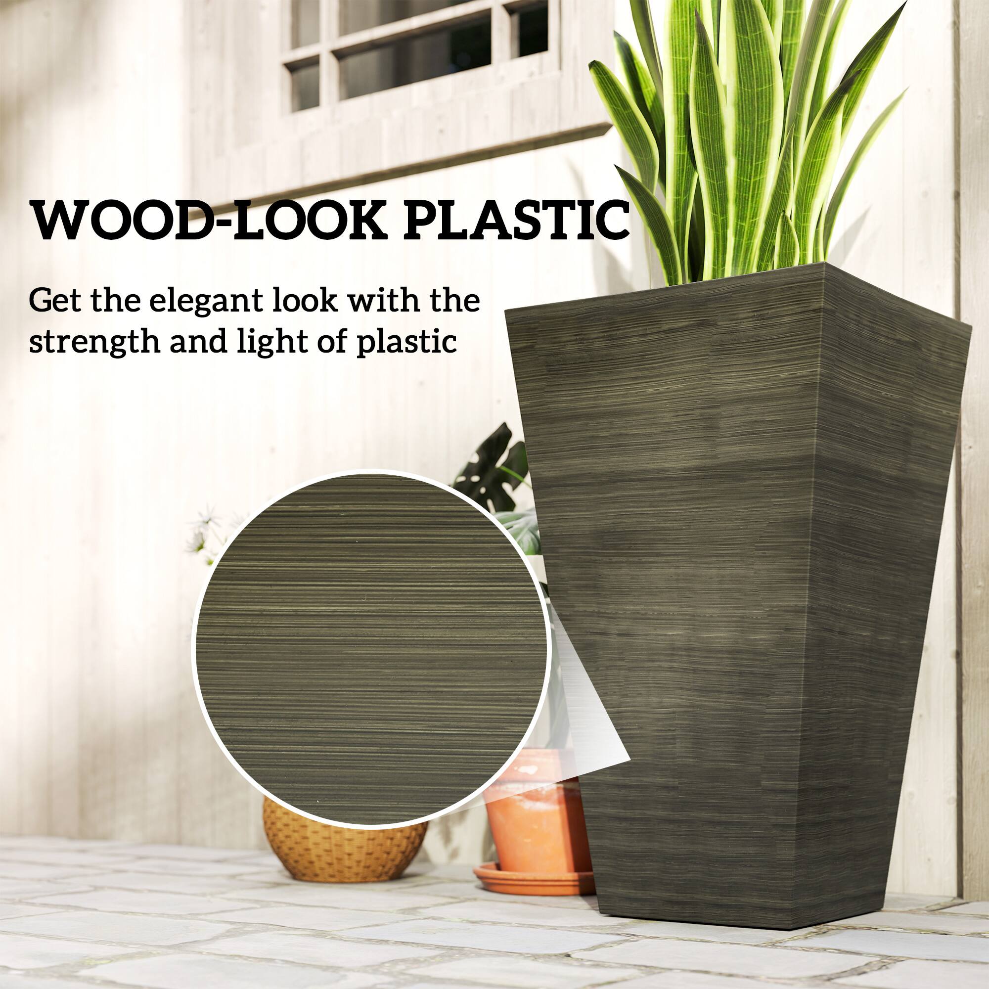 WOOD-LOOK PLASTIC

Get the elegant look with the strength and light of plastic