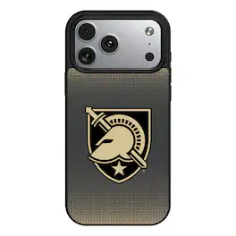 Keyscaper - NCAA - Army Black Knights - Army Knights Linen Logo iPhone Magnetic Bump Case - 15 - Black