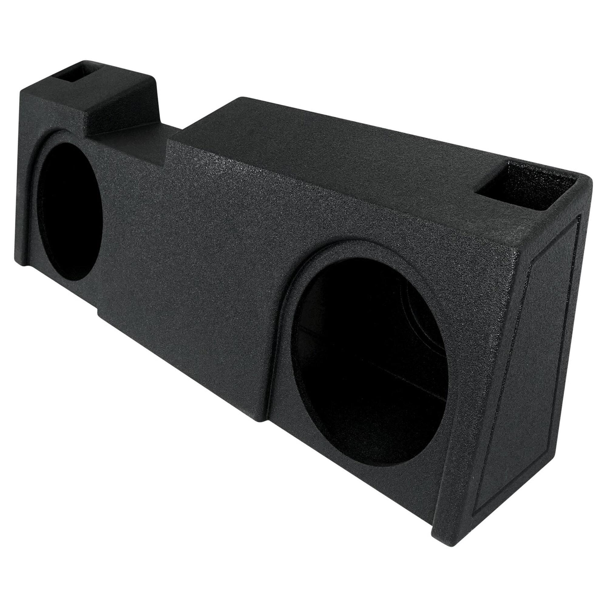 Alt View 4. QPower - QPower Dual 12" Sub Box - Chevy Silverado & GMC Sierra Crew & Double Cab 19-25 - Black.