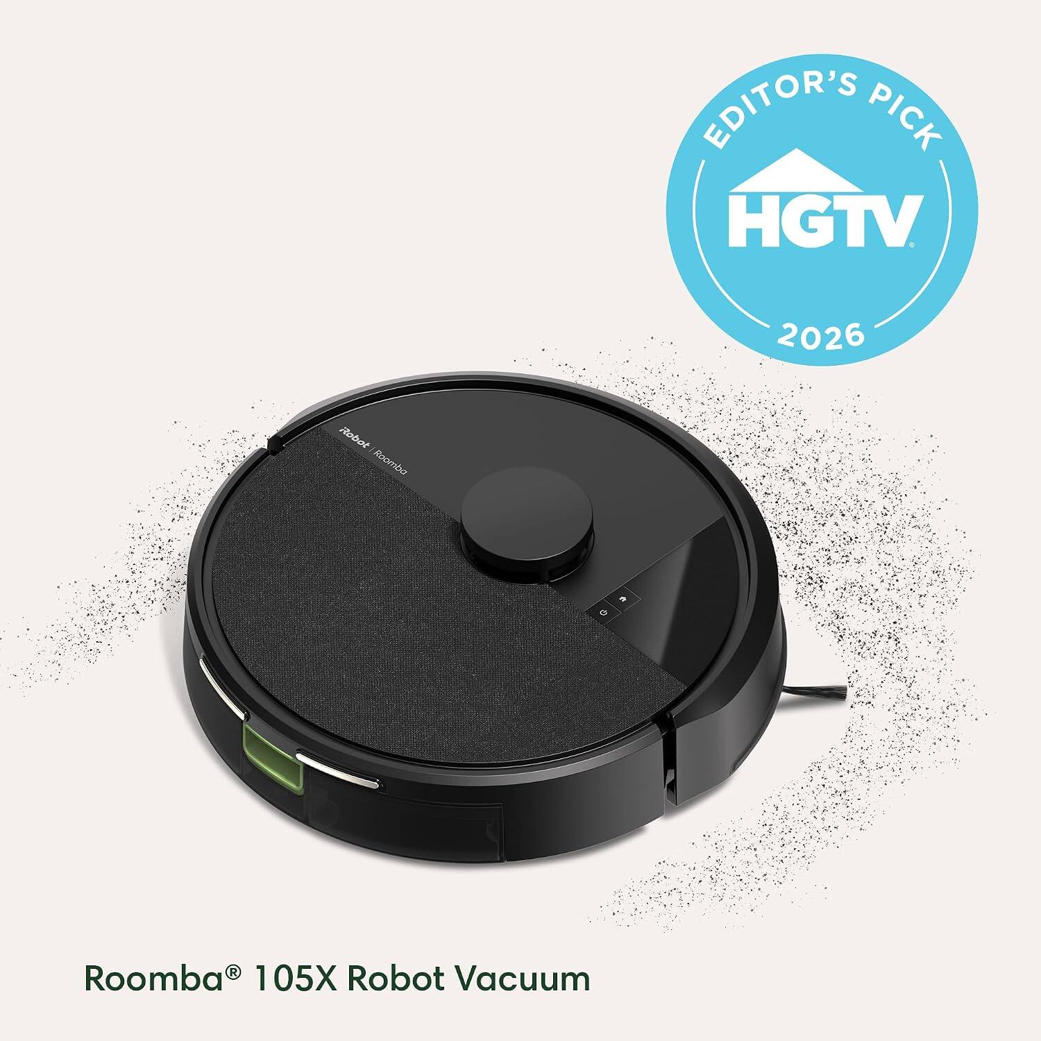 EDITOR'S PICK HGTV 2026  
Roomba 105X Robot Vacuum