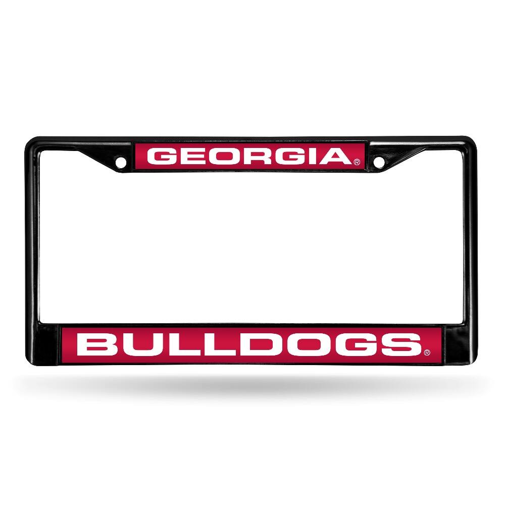 Georgia Bulldogs Black Metal Laser Cut License Plate Frame