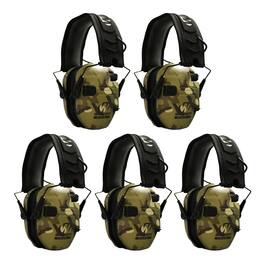 Walker’s - Walker's Razor Slim Electronic Shooting Muffs 5-Pack Bundle (Multi Cam Camo Tan) - Camouflage