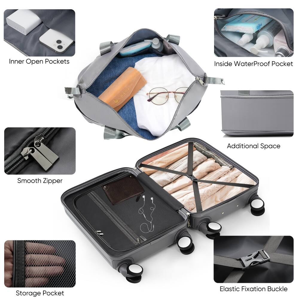 - Inner Open Pockets
- Inside Waterproof Pocket
- Additional Space
- Smooth Zipper
- Storage Pocket
- Elastic Fixation Buckle