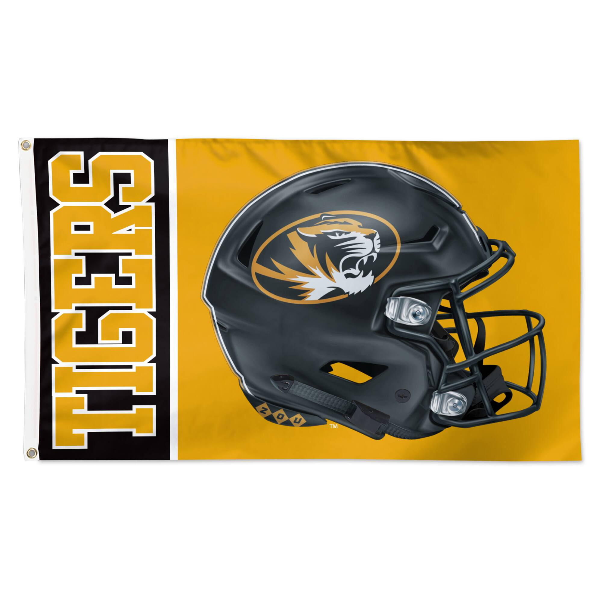 WinCraft - Missouri Tigers 3' x 5' Helmet Deluxe Single-Sided Flag - Multicolor