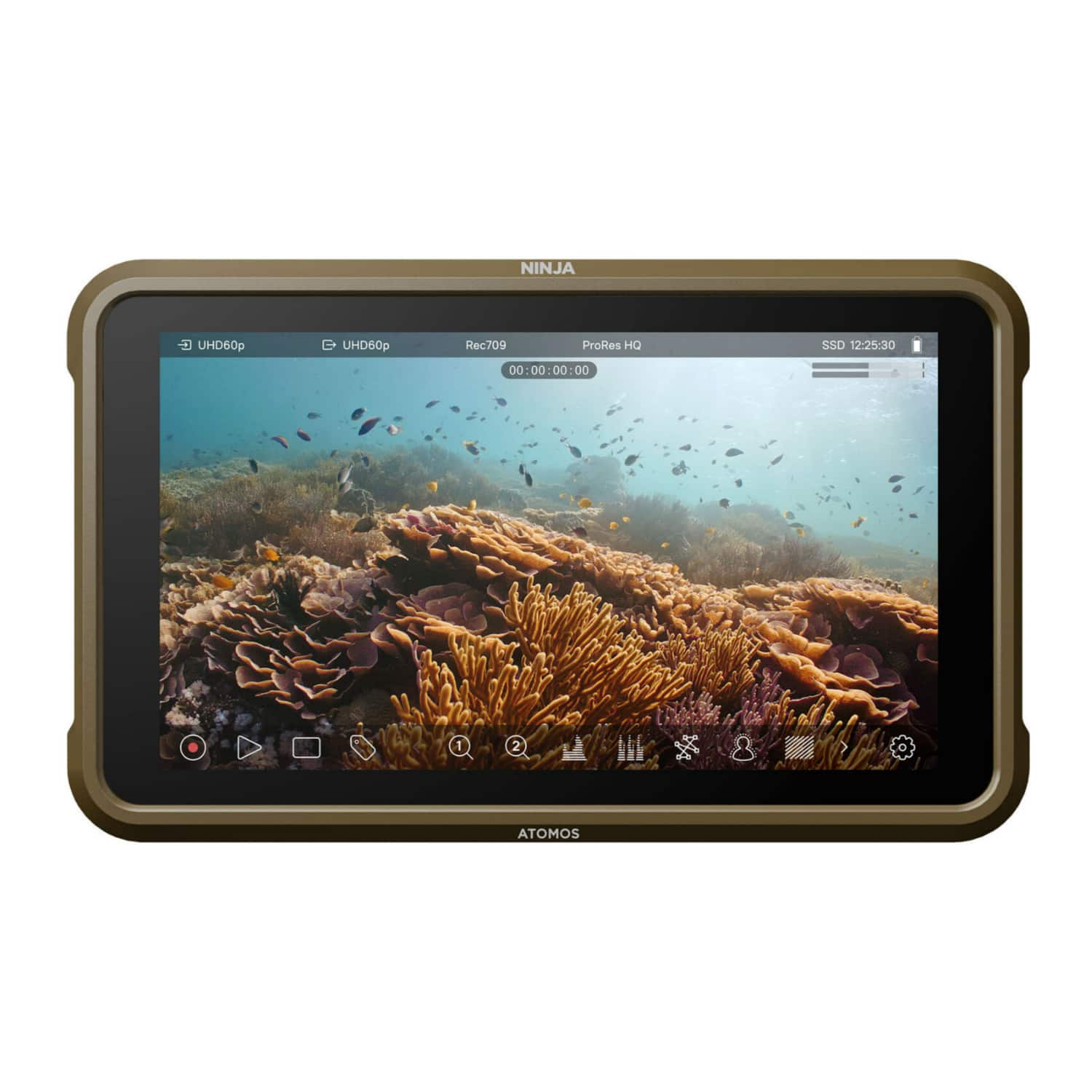 Atomos - Ninja 5.2-Inch, 1000nit HDR Monitor-Recorder For DSLR And Mirrorless - Black