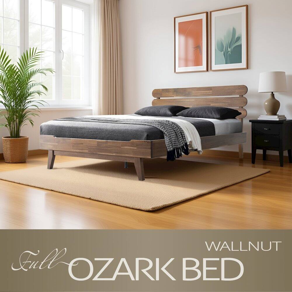 WALLNUT Full OZARK BED