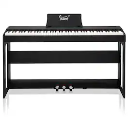 Winado - 88 Key Piano Keyboard Digital Piano with 3 Tone Controls, MIDI & Bluetooth Functionality, Includes Headphones