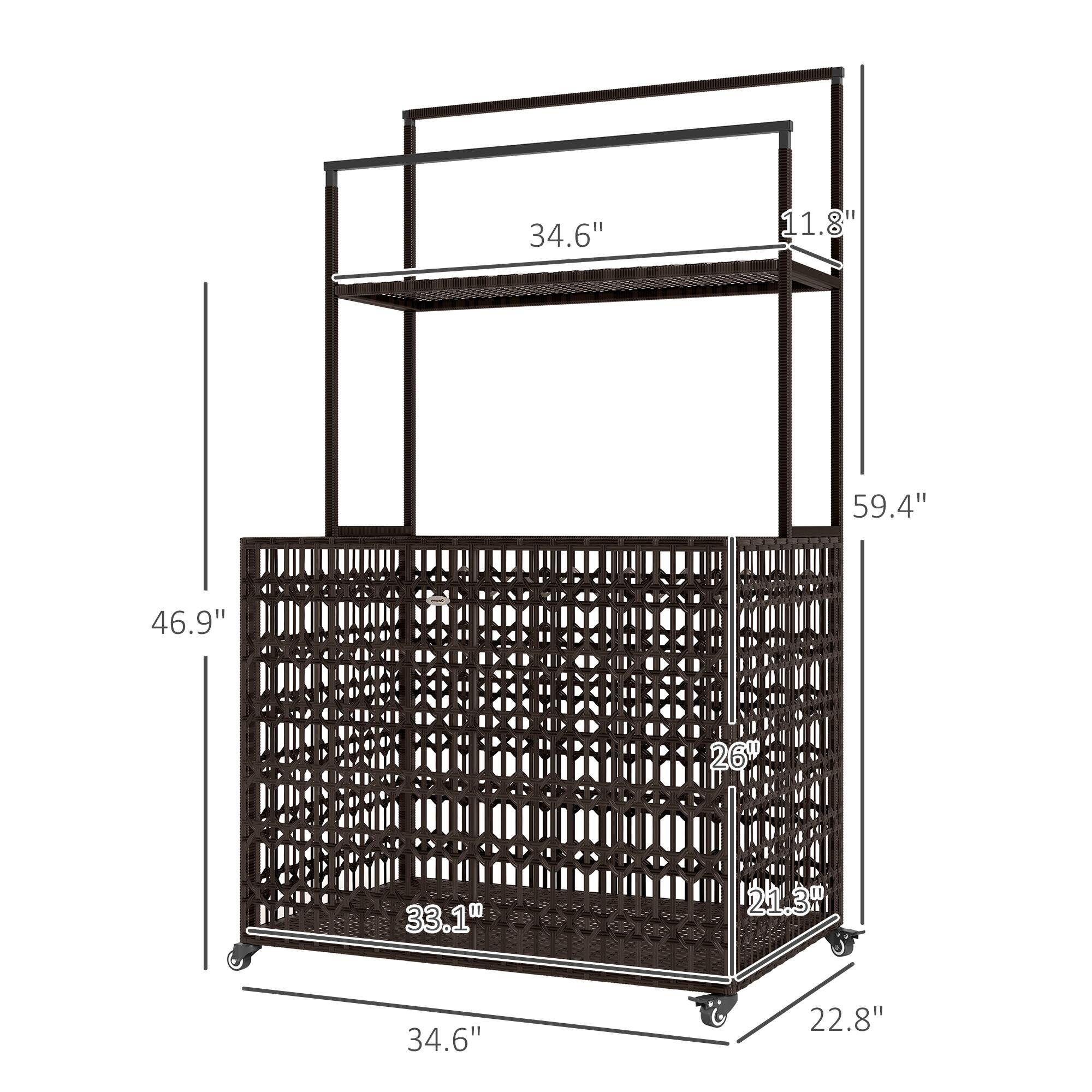 The corrected and grouped dimensions from the image are:

- Width: 34.6"
- Depth: 22.8"
- Height: 59.4"
- Shelf height: 11.8"
- Overall height: 46.9"
- Shelf depth: 26"
- Shelf width: 33.1"
- Bottom shelf depth: 21.3"