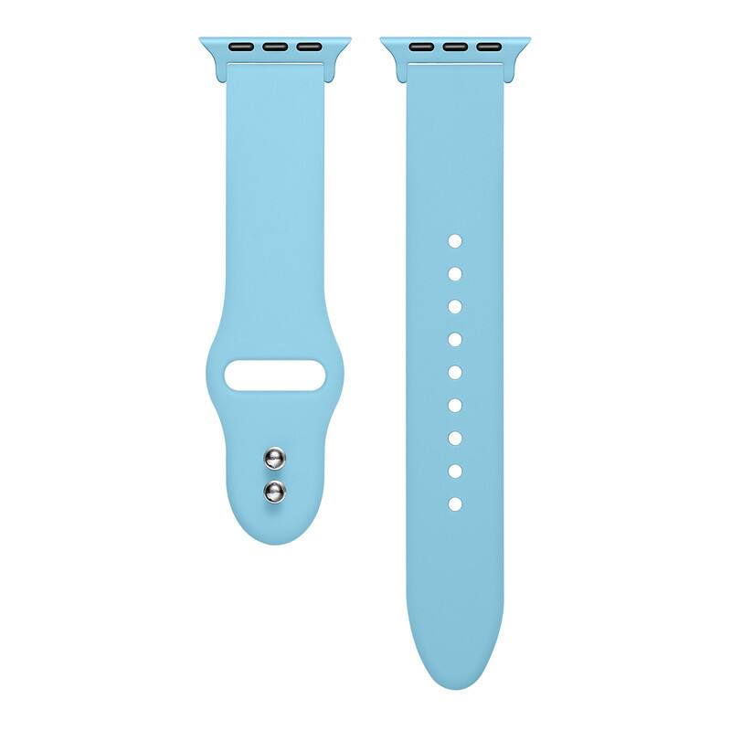Alt View 1. Posh Tech - Silicone Band for Apple Watch - Retro Blue.