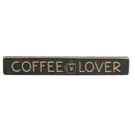 BreeBe - COFFEE LOVER w/Heart Mug Engraved Block 12" - Multi