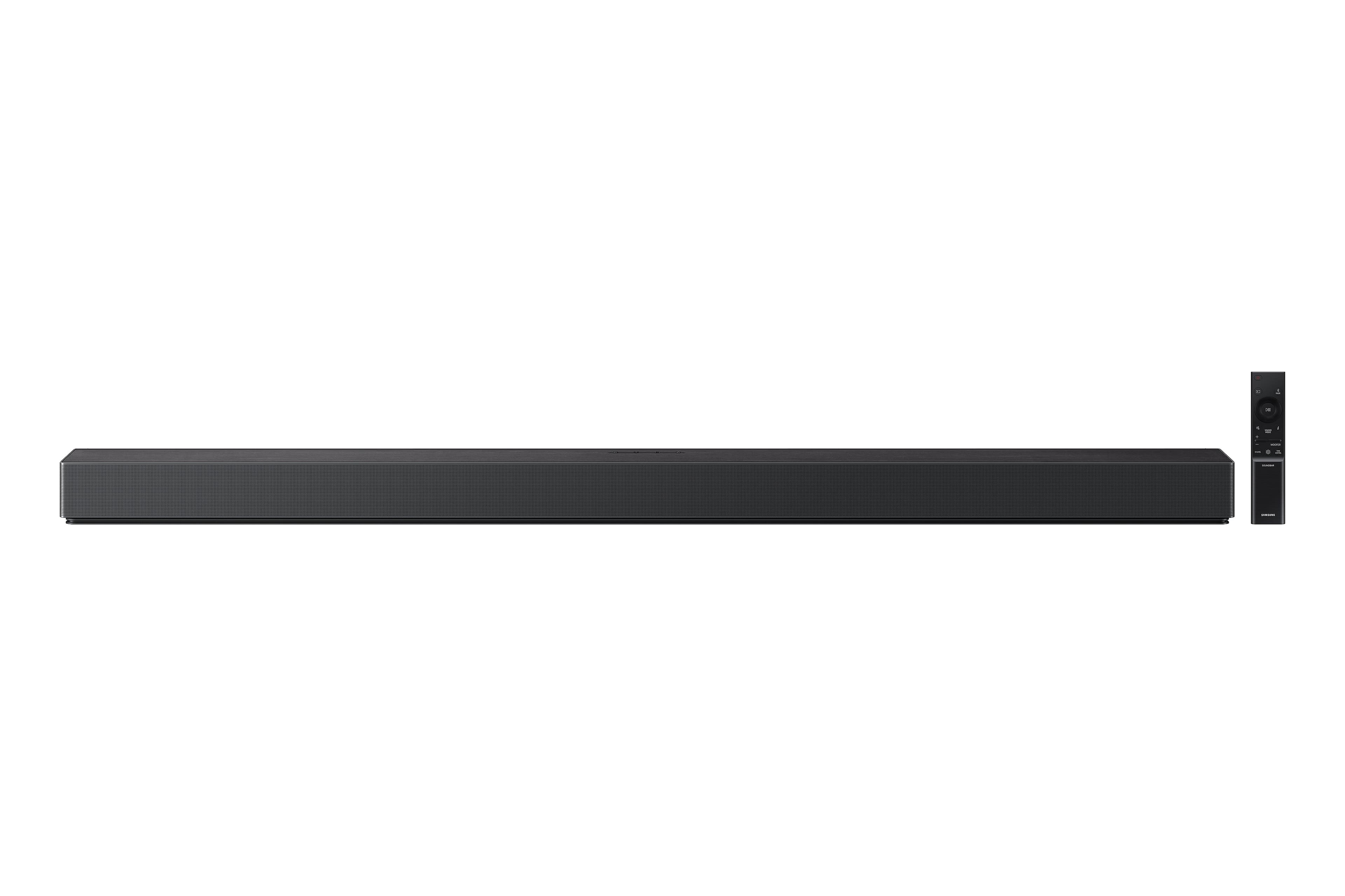 Front. Samsung - SAMSUNG Q-Series 7.1.2 ch Soundbar with Built-In Woofers - Graphite Black.
