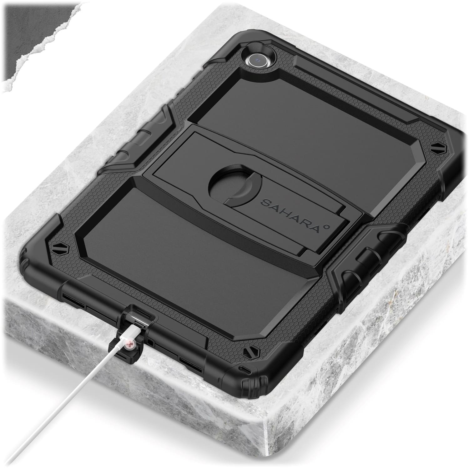 Alt View 15. SaharaCase - DEFENSE Series Case for Samsung Galaxy Tab A9+ - Black.