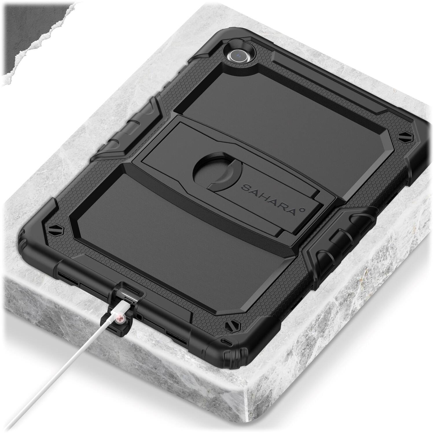 Alt View 15. SaharaCase - DEFENSE Series Case for Samsung Galaxy Tab A9+ - Black.