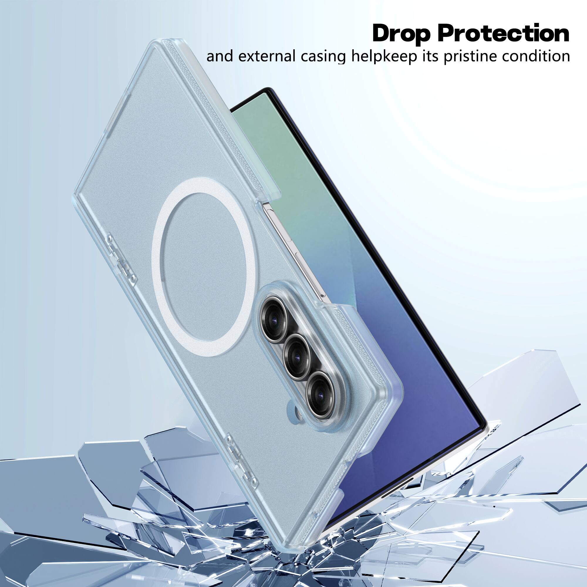 Drop Protection and external casing help keep its pristine condition