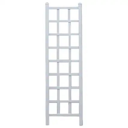 Front. Dura-Trel - Dura-Trel Providence 22 x 75 Inch PVC Vinyl Outdoor Garden Patio Trellis, White - White.