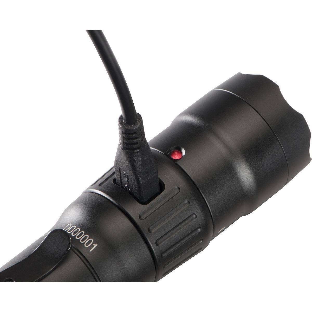 Alt View 3. Pelican - Pelican 7600 Rechargeable Tactical Tri-Color LED Flashlight, Black.