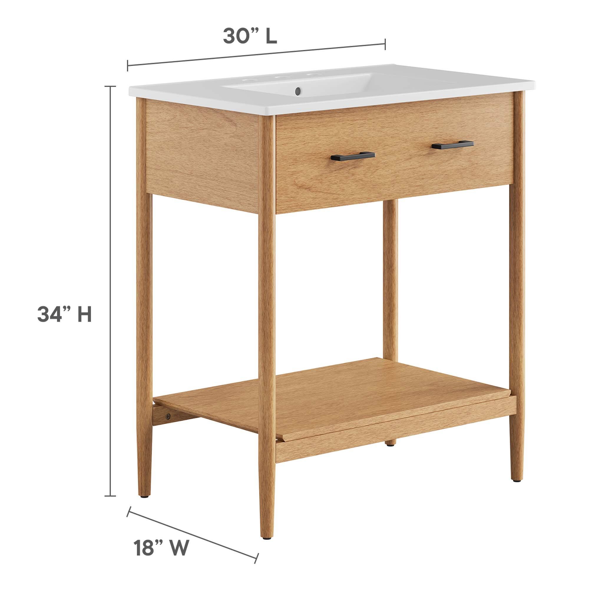 30" L  
34" H  
18" W