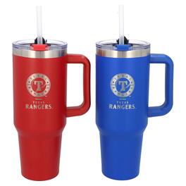 The Memory Company - Texas Rangers 46oz. Home/Away Stainless Steel Colossal Tumbler Two-Pack - Multicolor