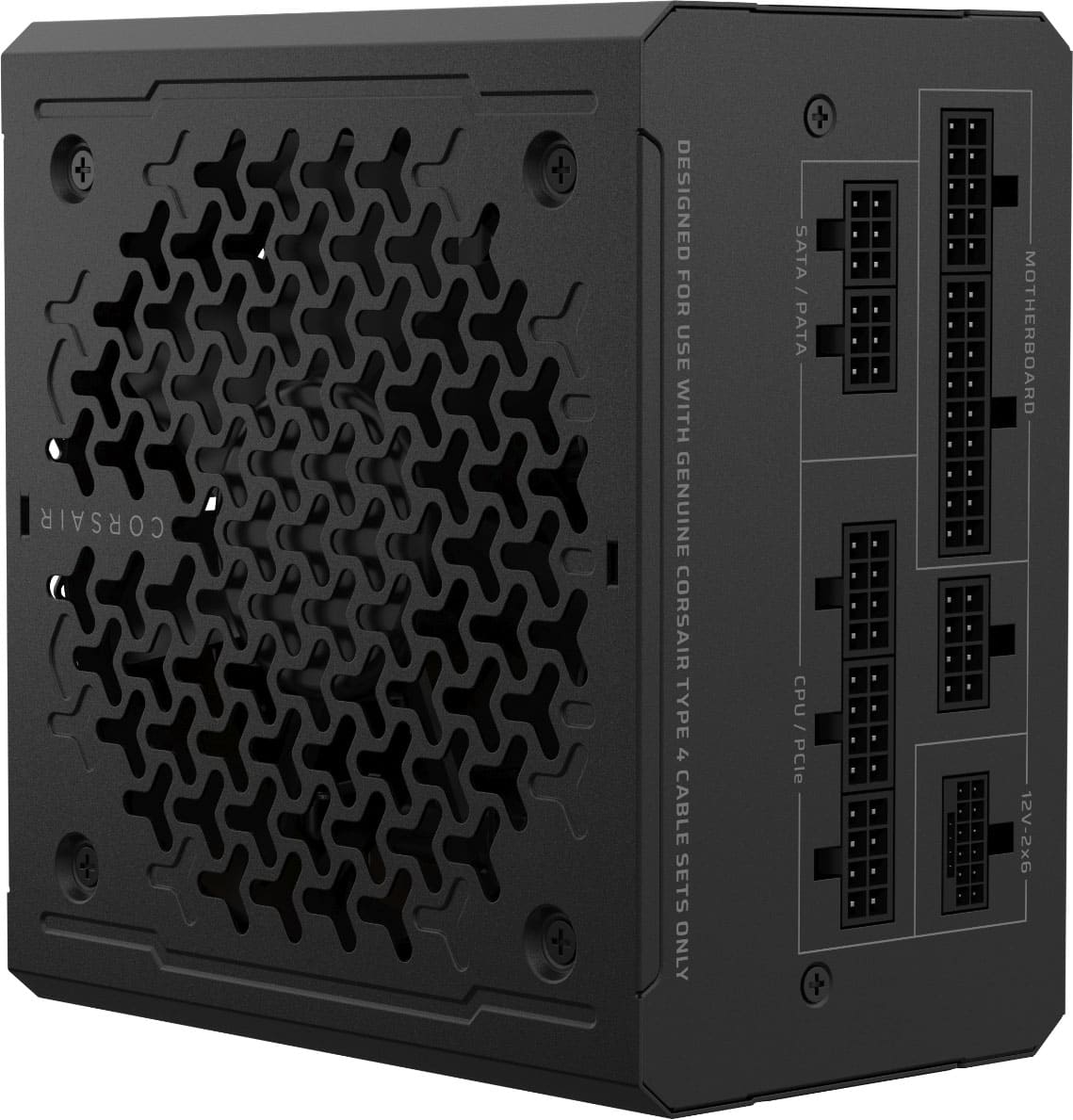 Corsair designed for use with genuine Corsair Type 4 cable sets only. SATA / PATA CPU / PCIe motherboard 12V-2x6.