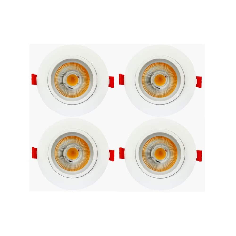 "Elitco Lighting - 4"" Eye Gimbal Light 3000K 11W Finish Ic Dimmable 950Lm Cri80 - White" price history on PriceWatchPro