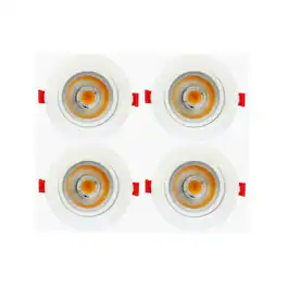 Elitco Lighting - 4" Eye Gimbal Light 3000K 11W Finish Ic Dimmable 950Lm Cri80 - White