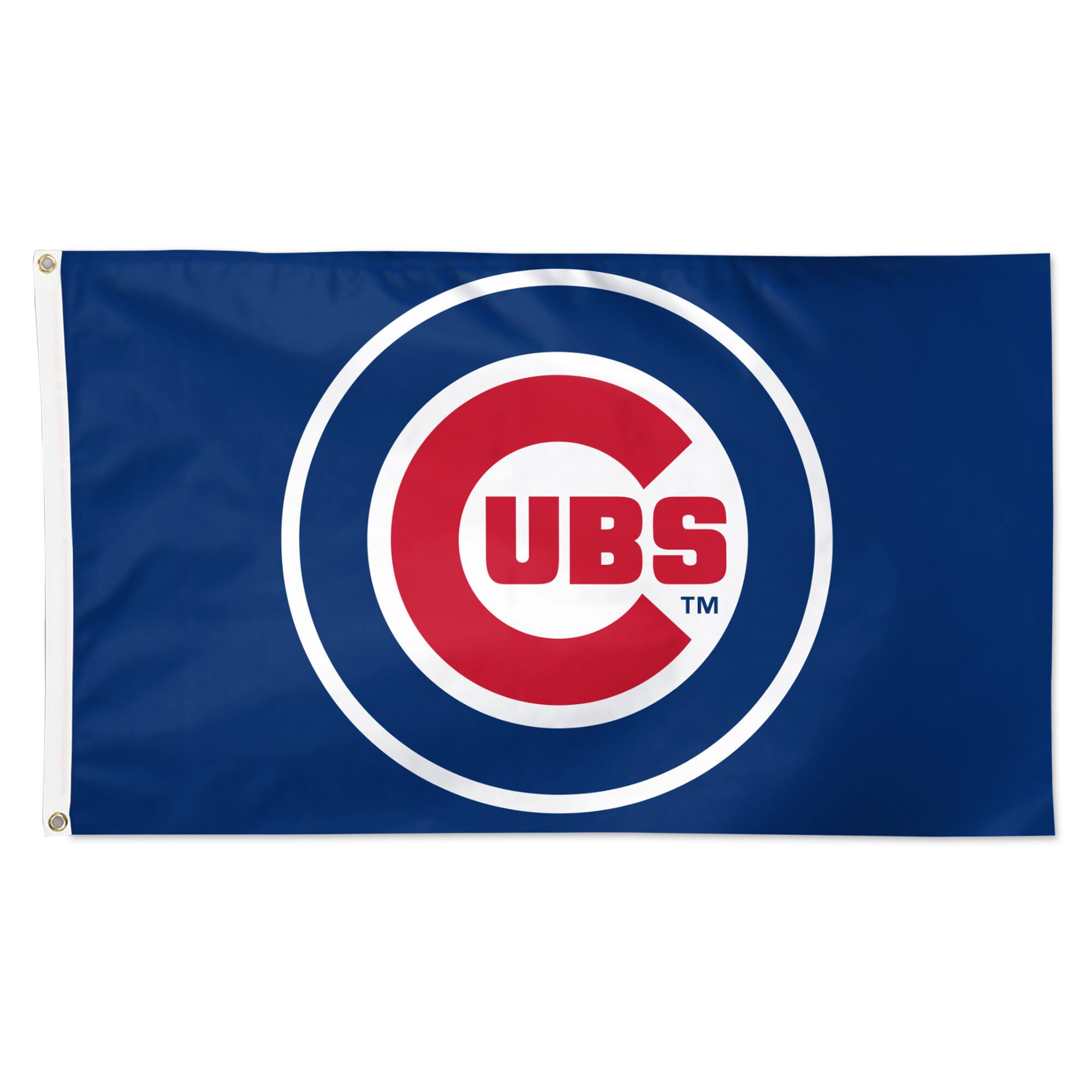 Front. Fanatics - Chicago Cubs 3' x 5' Primary Logo Single-Sided Flag - Multicolor.