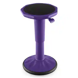 WELLFOR - Adjustable-Height Wobble Chair Active Learning Stool for Office Stand Up Desk - Purple