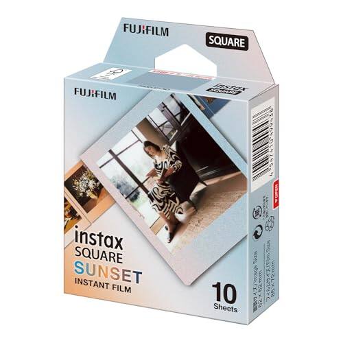 FUJIFILM SQUARE  
FUJIFILM instax SQUARE SUNSET INSTANT FILM  
10 Sheets  
Size: 62x62mm / 86x72mm
