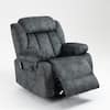 Front. Boyel Living - Power Lift Recliner Chair for Elderly Massage Heating USB Port Living Room Furniture - Grayish Blue.