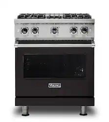 Viking - 5-Series Gas Sealed Burner Range - Onyx - Front_Zoom